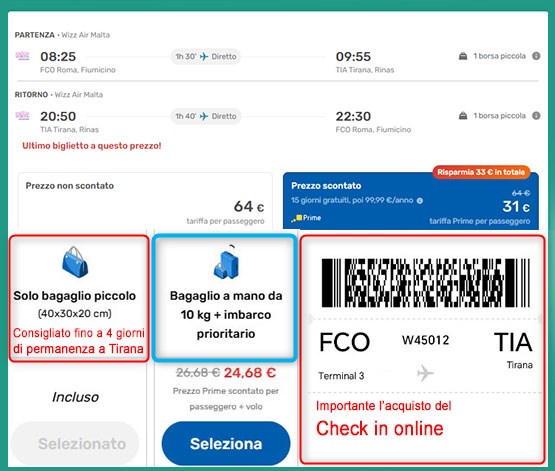 Acquisto dei biglietti